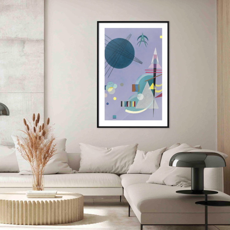 Poster Violet Abstraction - A Subtle Geometric Composition by Kandinsky 151658 additionalImage 14