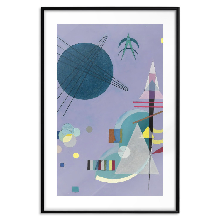 Poster Violet Abstraction - A Subtle Geometric Composition by Kandinsky 151658 additionalImage 23