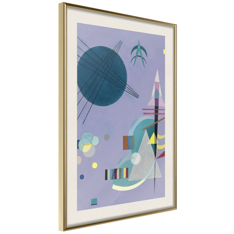 Poster Violet Abstraction - A Subtle Geometric Composition by Kandinsky 151658 additionalImage 11