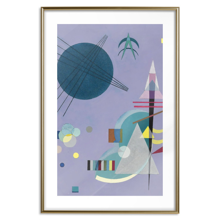 Poster Violet Abstraction - A Subtle Geometric Composition by Kandinsky 151658 additionalImage 24