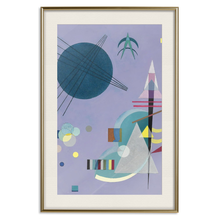 Poster Violet Abstraction - A Subtle Geometric Composition by Kandinsky 151658 additionalImage 26