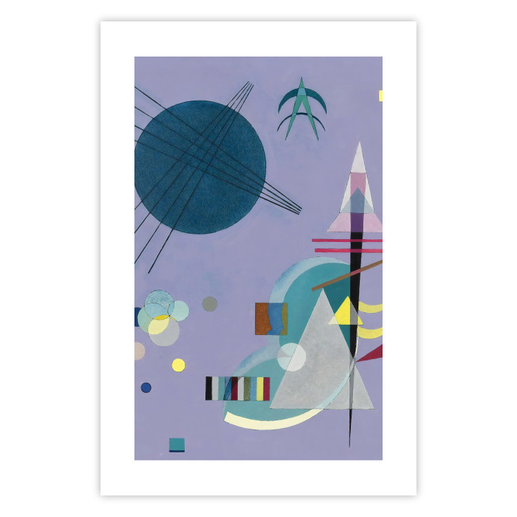 Poster Violet Abstraction - A Subtle Geometric Composition by Kandinsky 151658 additionalImage 17