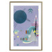 Poster Violet Abstraction - A Subtle Geometric Composition by Kandinsky 151658 additionalThumb 24