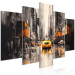 Canvas Print Yellow Cab - Car on the Background of New York Architecture 151958 additionalThumb 2