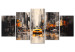 Canvas Print Yellow Cab - Car on the Background of New York Architecture 151958