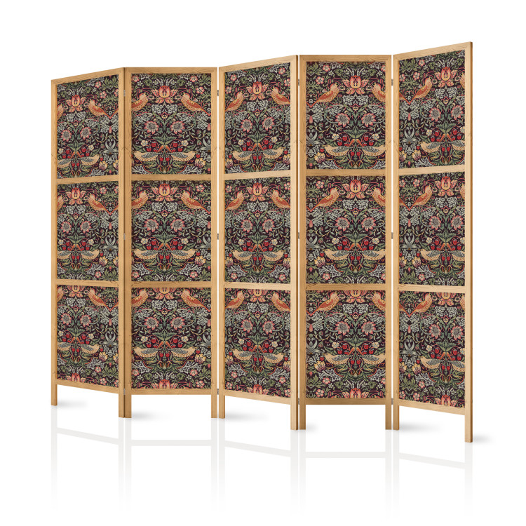 Room Divider Strawberry Thief - Fine Ornaments Inspired by Nature II [Room Dividers] 152058 additionalImage 5