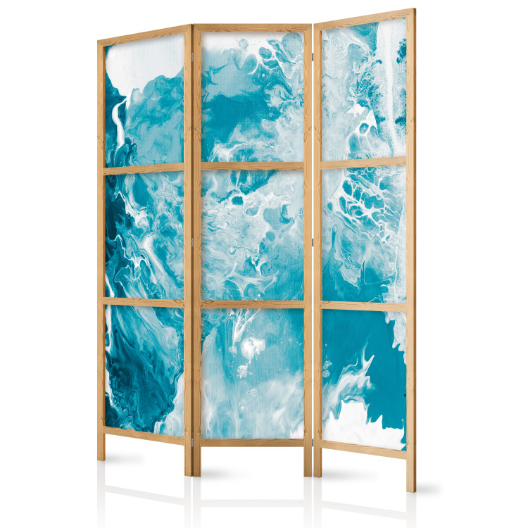 Folding Screen Abstract Blue - Marble-Like Marine Colors [Room Dividers] 159558 additionalImage 5