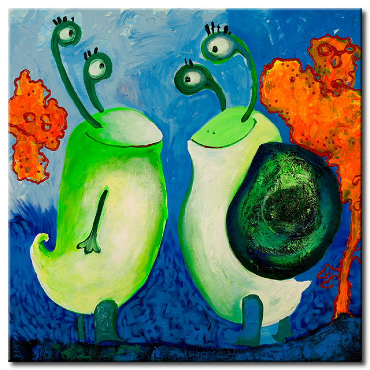 Canvas Funny snails 48858