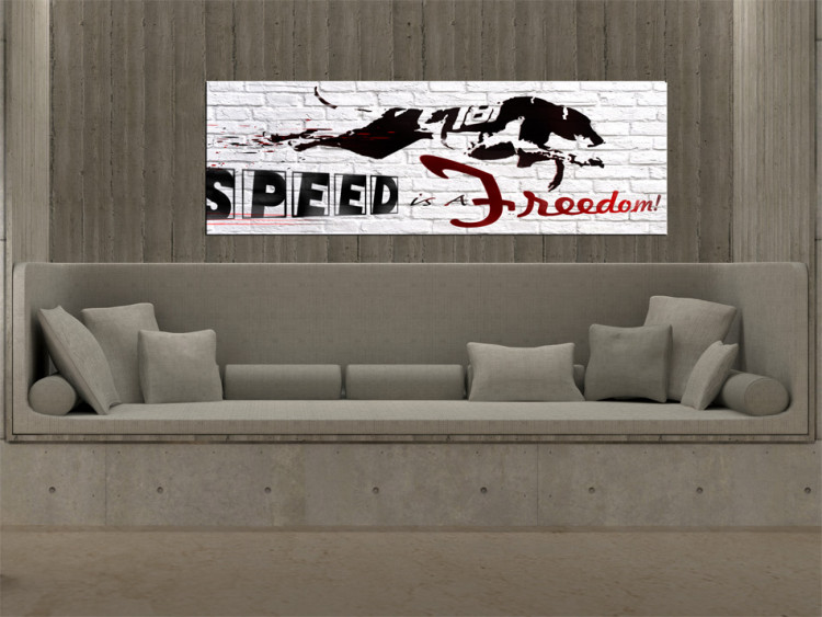 Canvas Art Print Speed is freedom 55558 additionalImage 3