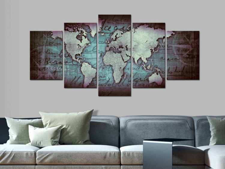 Canvas Print Sapphire Map 91858 additionalImage 3