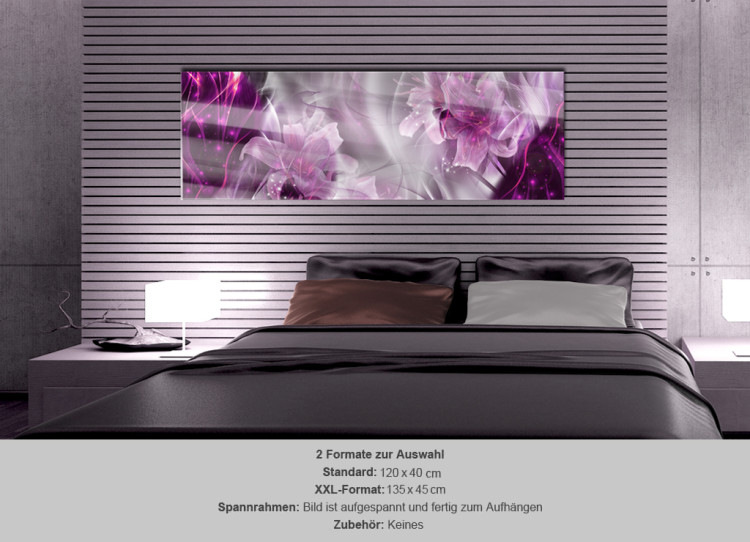 Print On Glass Purple Flames [Glass] 92958 additionalImage 7