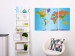 Canvas Print World Map: Colourful Note 94558 additionalThumb 3