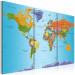 Canvas Print World Map: Colourful Note 94558 additionalThumb 2