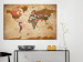 Canvas Print World Map: Brown Elegance 96058 additionalThumb 3