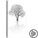 Canvas Art Print Masterpiece of Nature (1-part) - Reflection of Tree in Black and White Landscape 115068 additionalThumb 6