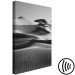 Canvas Art Print Layers of the desert - black and white, minimalistic landscape 116468 additionalThumb 6