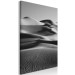 Canvas Art Print Layers of the desert - black and white, minimalistic landscape 116468 additionalThumb 2