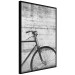 Poster Bike and Concrete - black and white composition with a retro-style bicycle 116968 additionalThumb 10