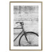 Poster Bike and Concrete - black and white composition with a retro-style bicycle 116968 additionalThumb 14