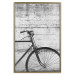 Poster Bike and Concrete - black and white composition with a retro-style bicycle 116968 additionalThumb 19