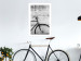 Poster Bike and Concrete - black and white composition with a retro-style bicycle 116968 additionalThumb 4