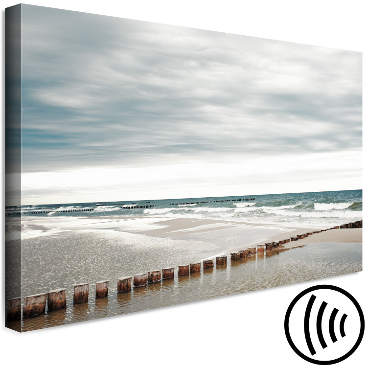 Canvas Stroll on the Seaside Beach (1-part) - Maritime Landscape of Water 117268 additionalImage 6