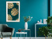 Wall Poster Golden Luxury Leaves - glamorous composition in emerald background and plants 117568 additionalThumb 13