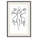 Wall Poster Butterfly Woman - black and white line art with a female silhouette and wings 119268 additionalThumb 18