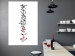 Poster Calligraphy - abstract composition with a vertical blurry inscription 120468 additionalThumb 17