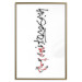 Poster Calligraphy - abstract composition with a vertical blurry inscription 120468 additionalThumb 16