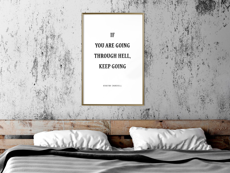 Poster If You Are Going Through Hell, Keep Going - black English texts 122868 additionalImage 13