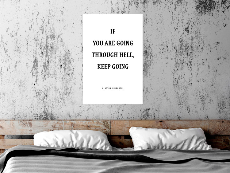 Poster If You Are Going Through Hell, Keep Going - black English texts 122868 additionalImage 17