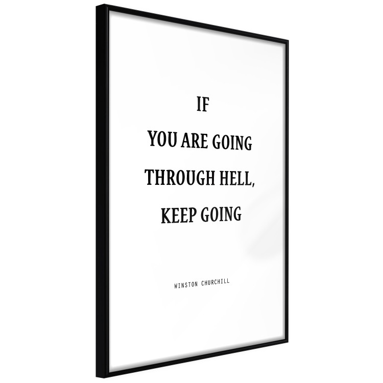 Poster If You Are Going Through Hell, Keep Going - black English texts 122868 additionalImage 13