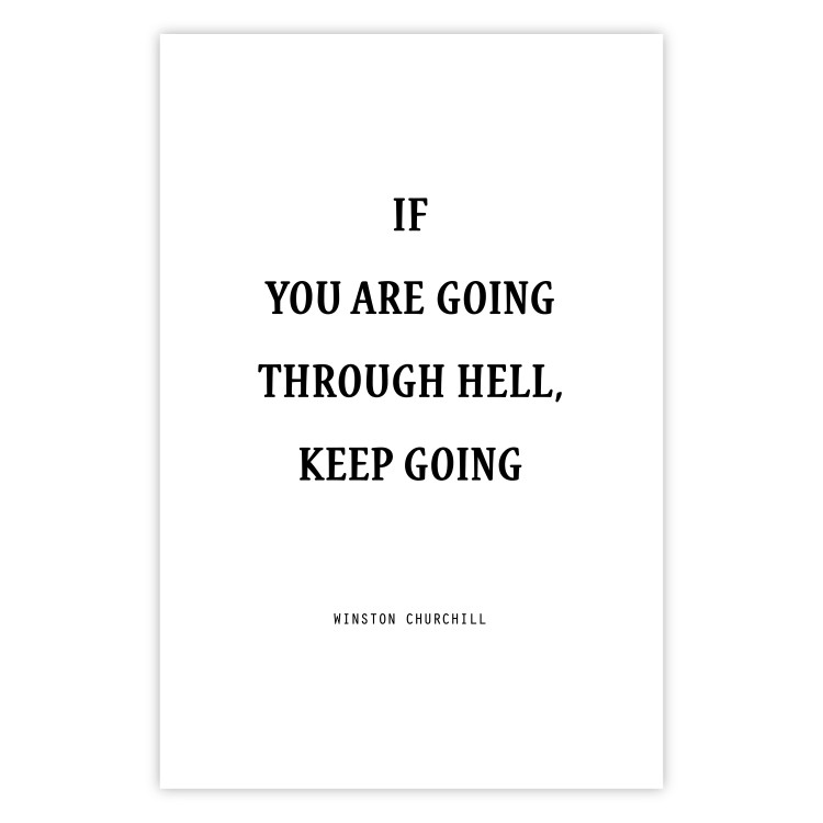 Poster If You Are Going Through Hell, Keep Going - black English texts 122868 additionalImage 18