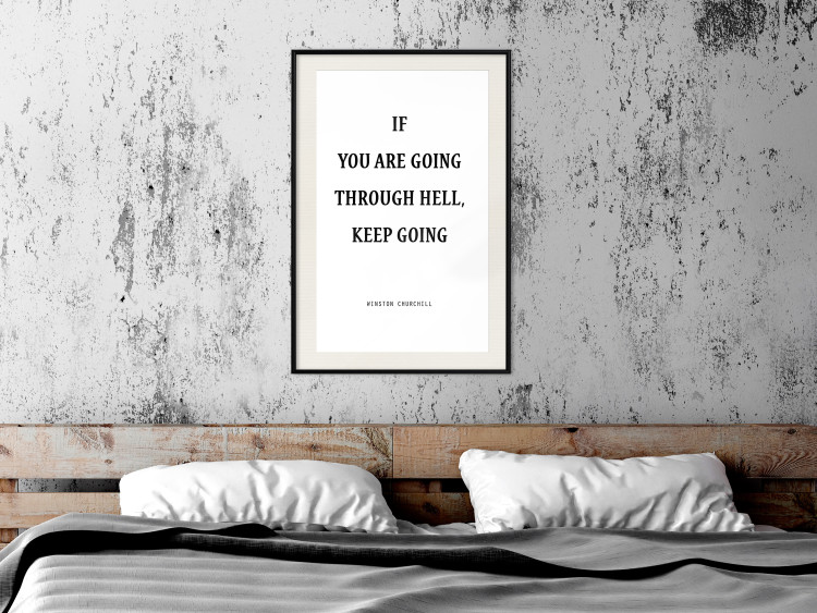 Poster If You Are Going Through Hell, Keep Going - black English texts 122868 additionalImage 16
