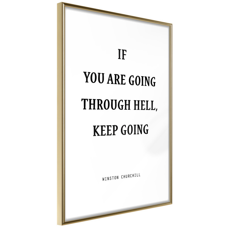 Poster If You Are Going Through Hell, Keep Going - black English texts 122868 additionalImage 14