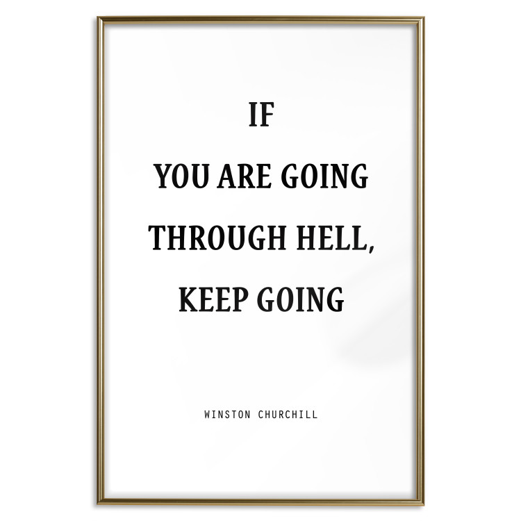 Poster If You Are Going Through Hell, Keep Going - black English texts 122868 additionalImage 26