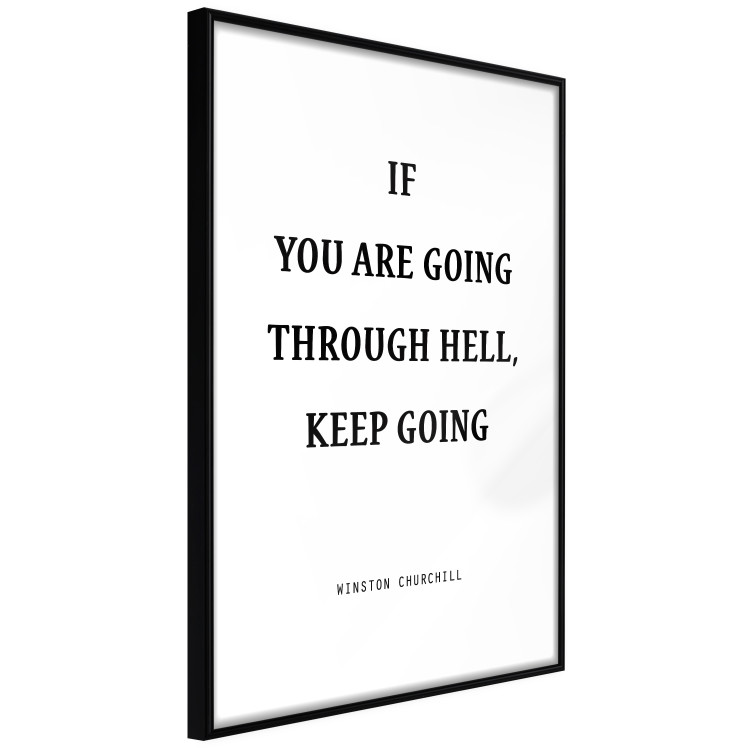 Poster If You Are Going Through Hell, Keep Going - black English texts 122868 additionalImage 10