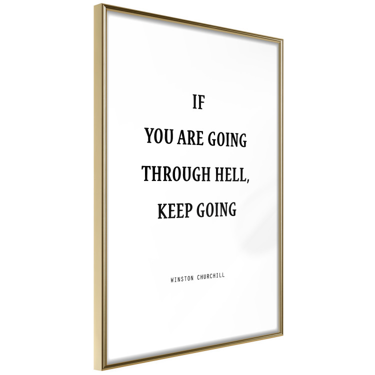 Poster If You Are Going Through Hell, Keep Going - black English texts 122868 additionalImage 6