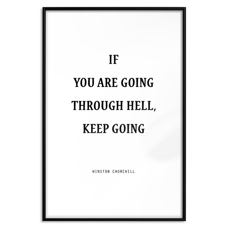 Poster If You Are Going Through Hell, Keep Going - black English texts 122868 additionalImage 15