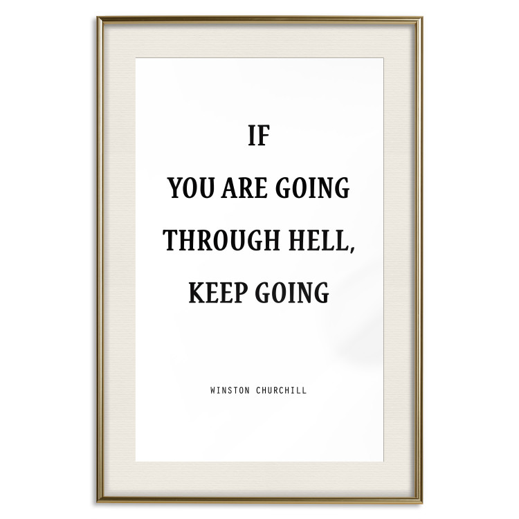 Poster If You Are Going Through Hell, Keep Going - black English texts 122868 additionalImage 20