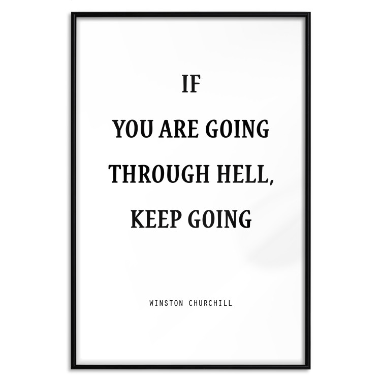Poster If You Are Going Through Hell, Keep Going - black English texts 122868 additionalImage 27