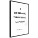 Poster If You Are Going Through Hell, Keep Going - black English texts 122868 additionalThumb 10