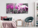 Canvas Print Pink horse in gallop - graphic with a running horse between the trees 123068 additionalThumb 3