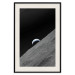 Poster Lonely Planet - moon texture with a view of a partial planet 123168 additionalThumb 18