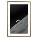 Poster Lonely Planet - moon texture with a view of a partial planet 123168 additionalThumb 14