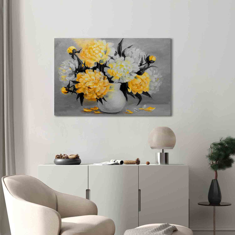 Canvas Art Print Fragrant Colours (1 Part) Wide Yellow 123368 additionalImage 3
