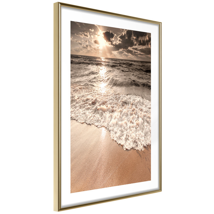 Poster Wave Space - beach and sea landscape against sunlight rays 123768 additionalImage 5