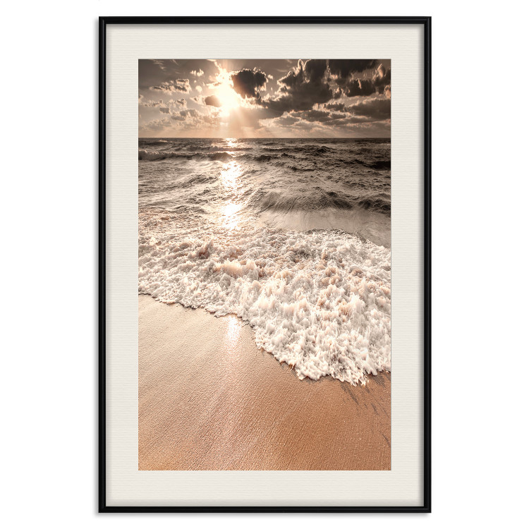 Poster Wave Space - beach and sea landscape against sunlight rays 123768 additionalImage 18