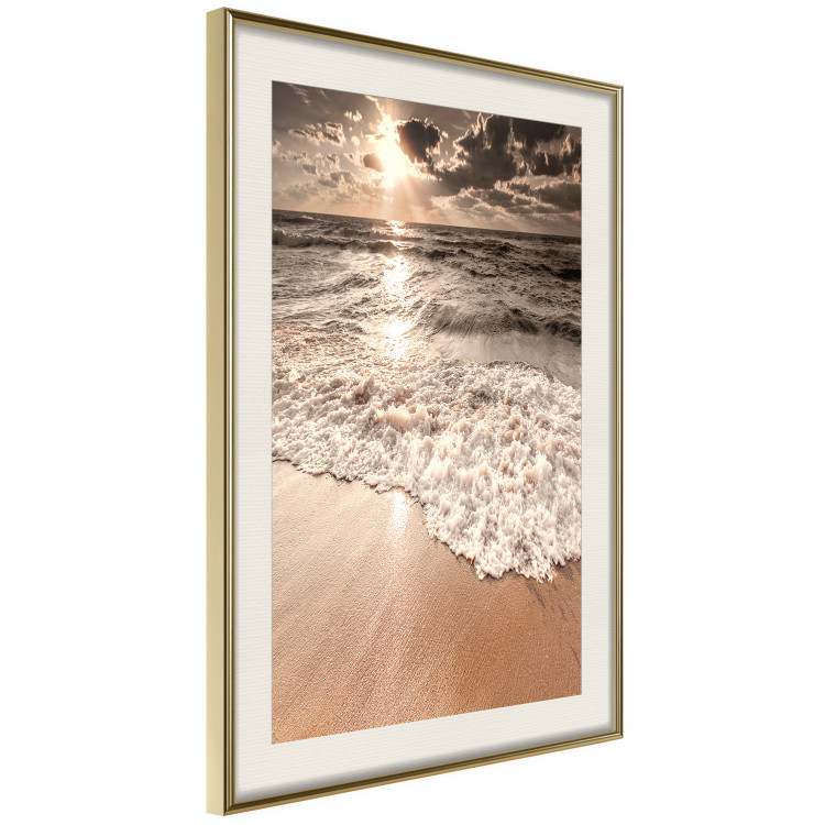 Poster Wave Space - beach and sea landscape against sunlight rays 123768 additionalImage 4